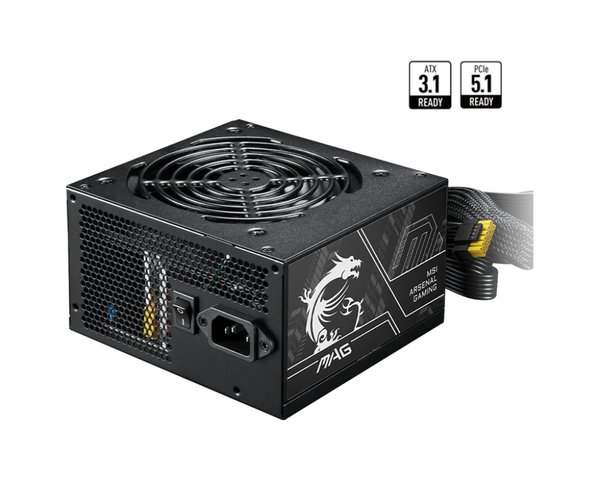 Блок питания MSI ATX 750W MAG A750BN PCIE5 II 80+ bronze (20+4pin) APFC 120mm fan 3xSATA RTL