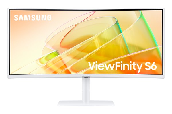 Монитор Samsung 34" ViewFinity S6 S34C650TAUXEN белый VA LED 5ms 21:9 HDMI M/M полуматовая HAS Piv 350cd 178гр/178гр 3440x1440 100Hz FreeSync DP Ultra WQHD USB 8.1кг