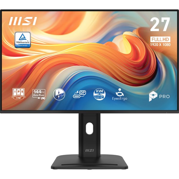 Монитор MSI 27" Pro MP275PHG E14 черный IPS LED 4ms 16:9 HDMI M/M матовая HAS Piv 1500:1 250cd 178гр/178гр 2560x1440 144Hz DP Quad 2K (1440p) 6.26кг