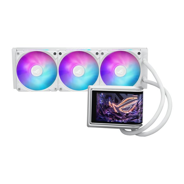 Жидкостная система охлаждения ASUS ROG RYUO IV 360 ARGB WHT белый, алюминий/медь, 2000 об/мин, 30.7 дБ, 4 pin