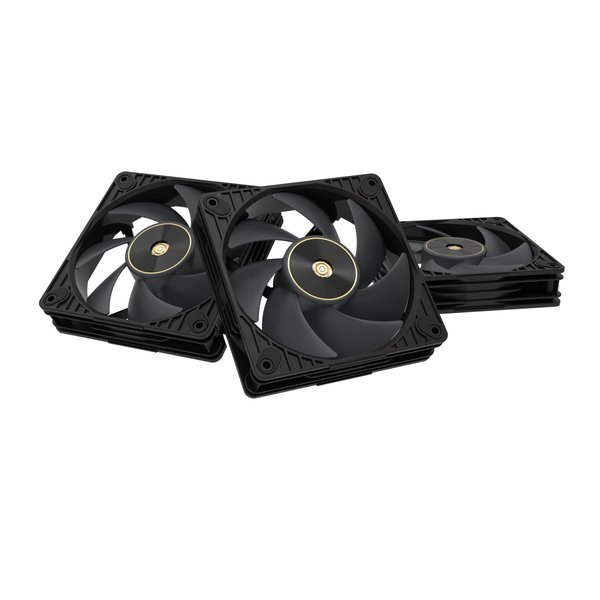 Вентилятор в корпус ASUS PROART PF120 FAN PWM BLACK 3IN1 черный, 120x120x28 мм, 3000 об/мин, 39 дБ, 4 pin