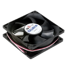 Вентилятор для корпуса Zalman ZM-F1 PLUS (SF) черный, 80 мм, 2000 об/мин, 23 дБ, 3 pin