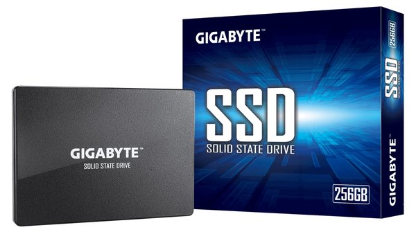 Накопитель SSD Gigabyte, 256Gb, 2.5", SATA III, R/W 520/500