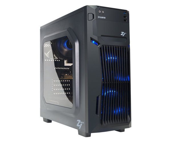 Компьютерный корпус Zalman S3 черный без БП ATX 2x120мм 2xUSB 2.0 1xUSB 3.0 audio bott PSU