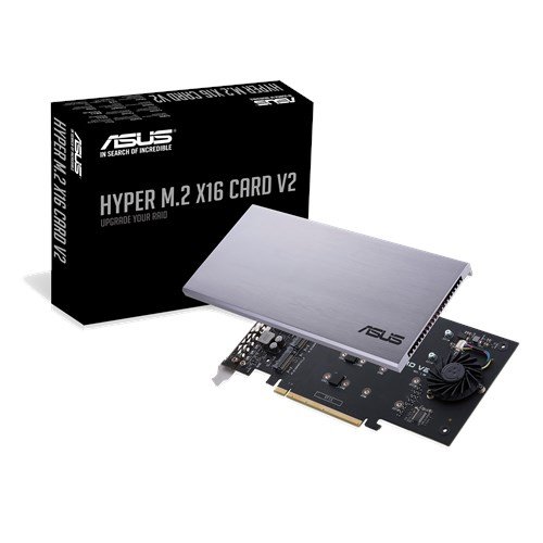 Внутренний адаптер ASUS для создания массивов RAID HYPER M.2 X16 CARD V2