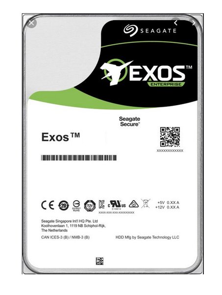 Жесткий диск Seagate 16Tb, ST16000NM002G, SAS Exos X16, 7200 rpm, 256Mb buffer