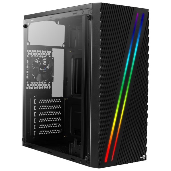 Компьютерный корпус Aerocool/Formula Streak-A-BK-v1 черный без БП ATX 1x80мм 2xUSB 2.0 1xUSB 3.0 audio