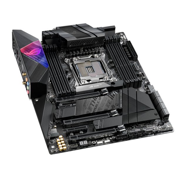 Материнская плата ASUS ROG STRIX X299-E GAMING II, LGA 2066, Intel X299, 8xDDR4, 8xSATA, 3xM.2, 1xPCIe 3.0 x8, 2xPCIe 3.0 x16, 1xPCIe x4, 1xPCIe x1, 2x 2.5Gb LAN, 1xUSB 3.2 Gen 2, 3xUSB 3.2 Gen 2, 2xUSB 2.0, 5x3.5 мм, 7.1, ATX