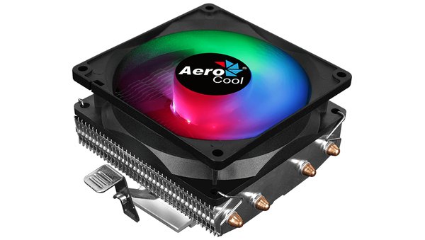 Кулер для процессора AeroCool/Formula Air Frost 4 черный, 90 мм, алюминий/медь, 1800 об/мин, 25.7 дБ, 3 pin, 125 Вт, 78 мм