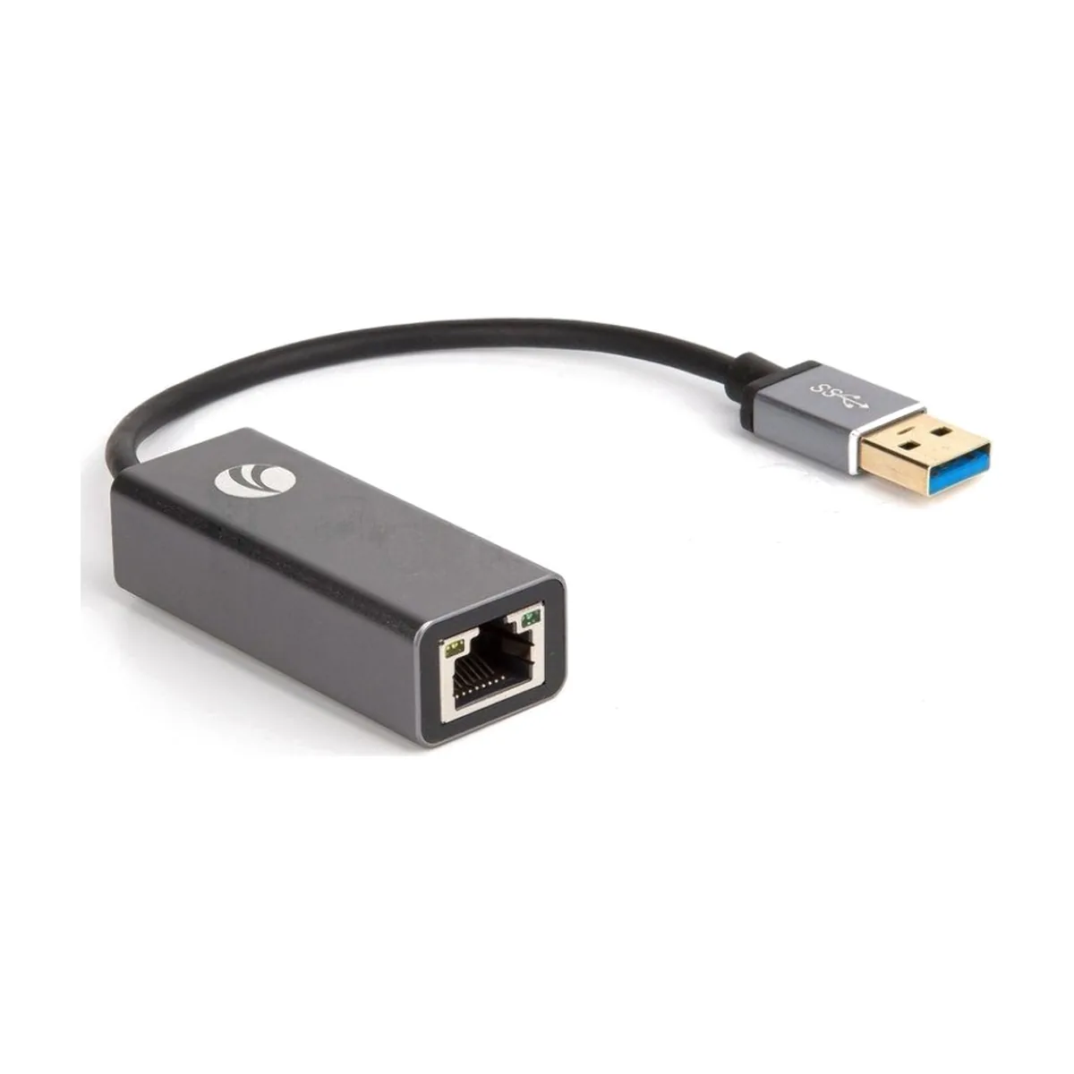 Кабель-переходник USB 3.0 (Am) --> LAN RJ-45 Ethernet 1000 Mbps, Aluminum Shell, VCOM DU312M