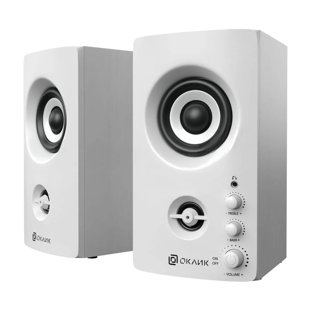 Акустическая система Oklick OK-164 2.0 белый 30Вт