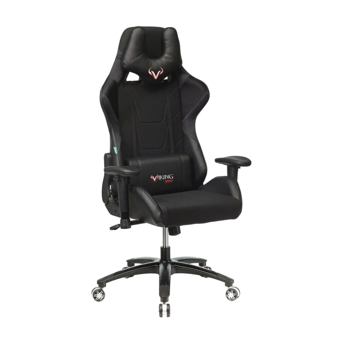 Кресло Бюрократ VIKING 4 AERO BLACK EDITION черный, экокожа, 120 кг, механизм качания