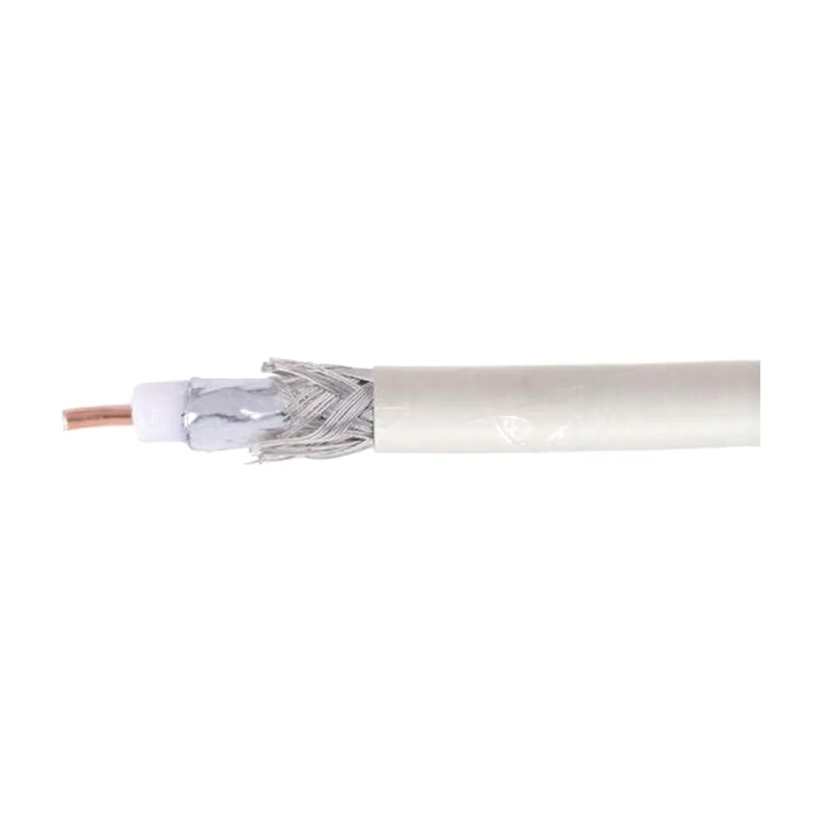 Кабель коаксиальный Cablexpert, RG-6U-CS-2, 75 Ом, 64%, 1 мм, CCS, белый, 100 м