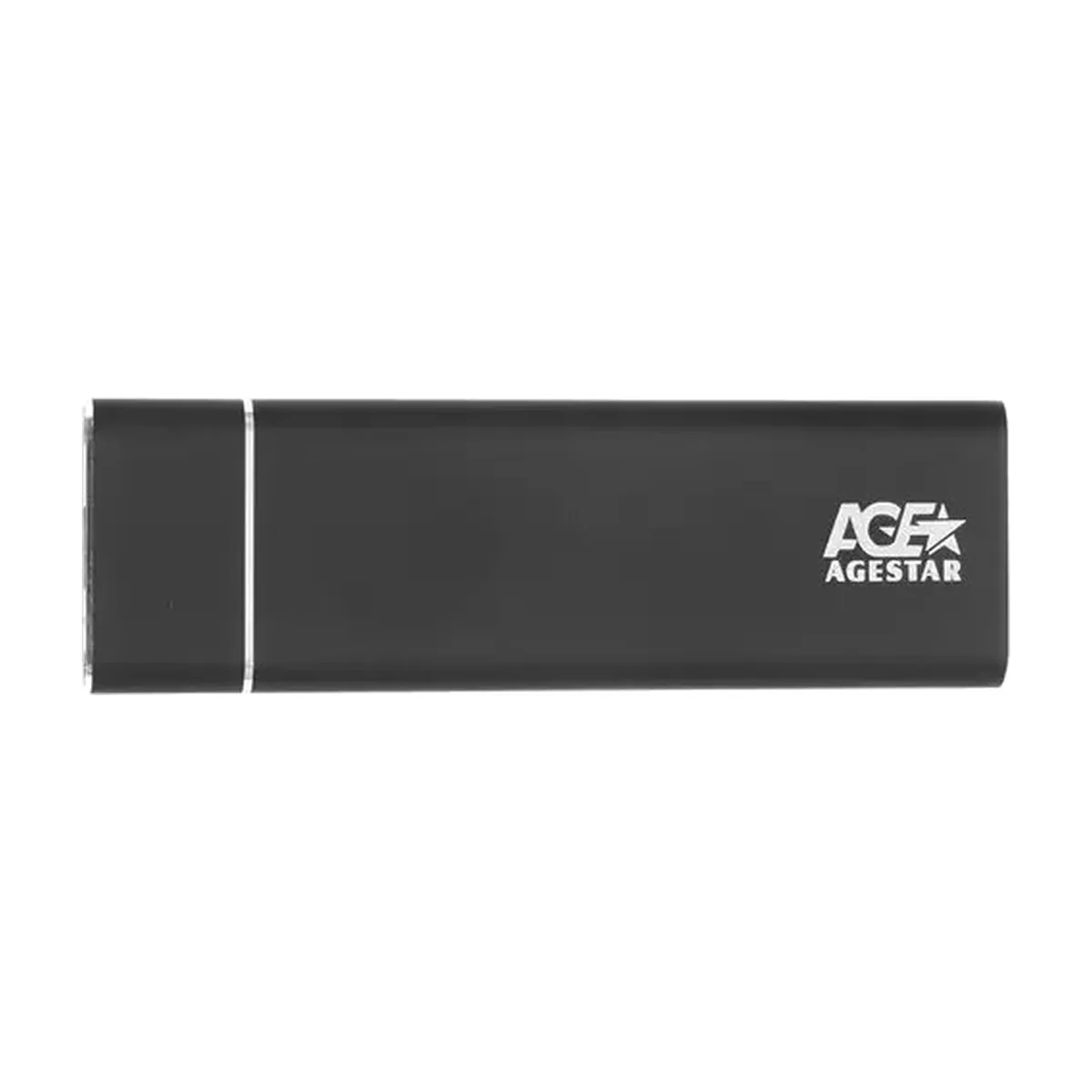 Внешний корпус AgeStar M.2 USB 3.0 NGFF (B-key) AgeStar 3UBNF5C алюминий, черный/серебристый