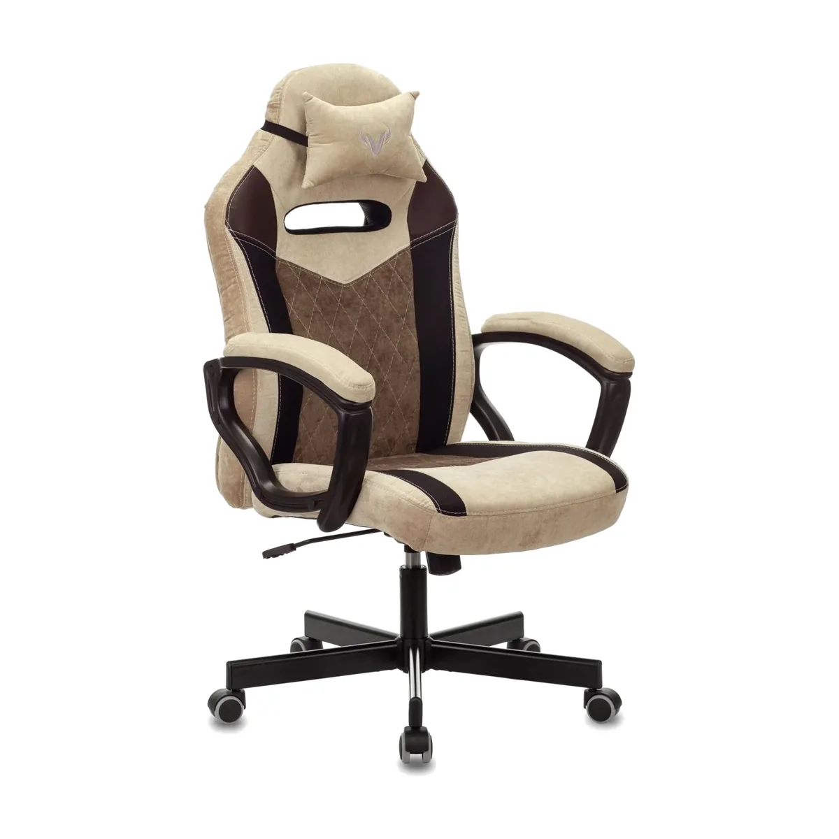 Кресло Бюрократ VIKING 6 KNIGHT BR FABRIC коричневый, ткань, 120 кг, механизм качания