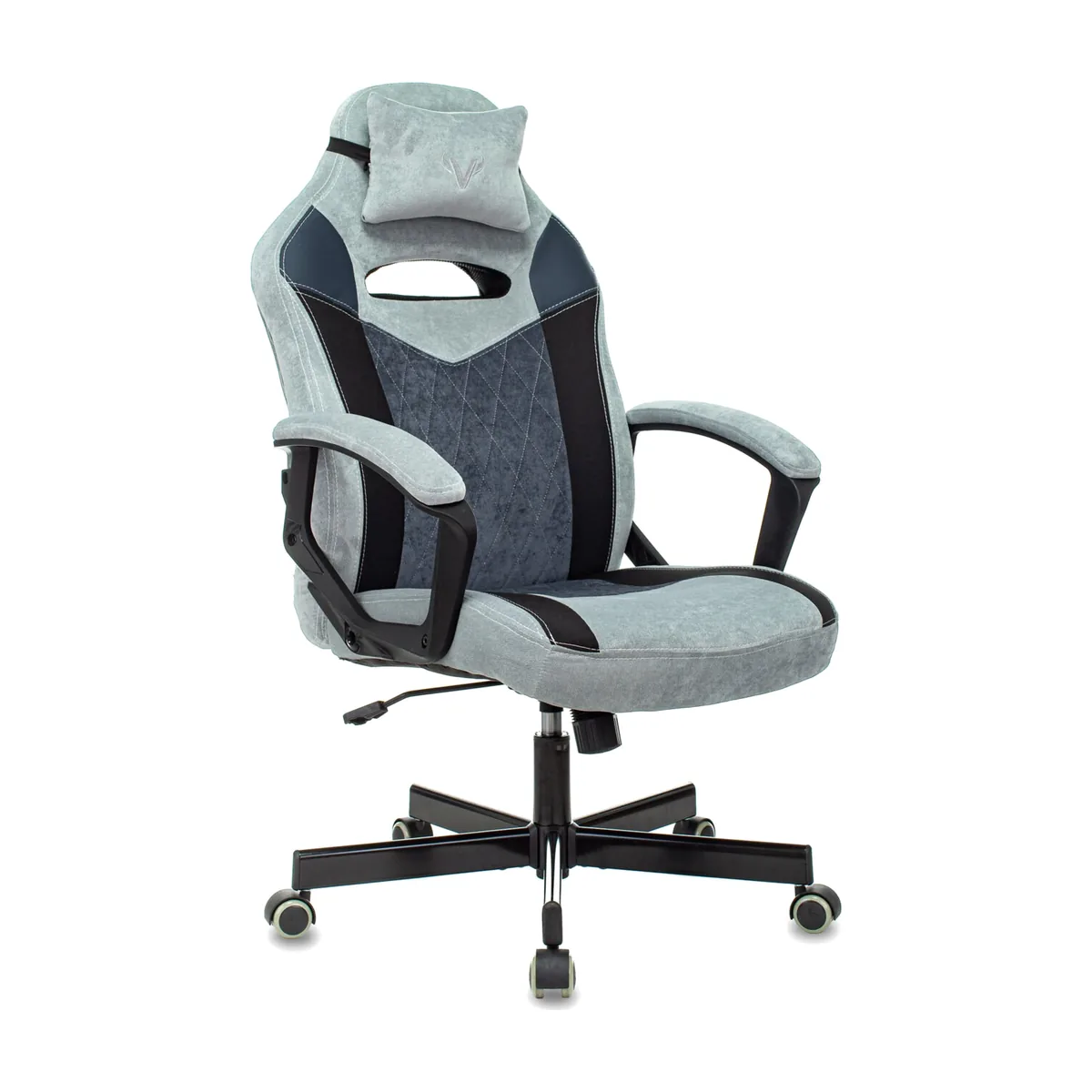 Кресло Бюрократ VIKING 6 KNIGHT BL FABRIC синий, ткань, 120 кг, механизм качания