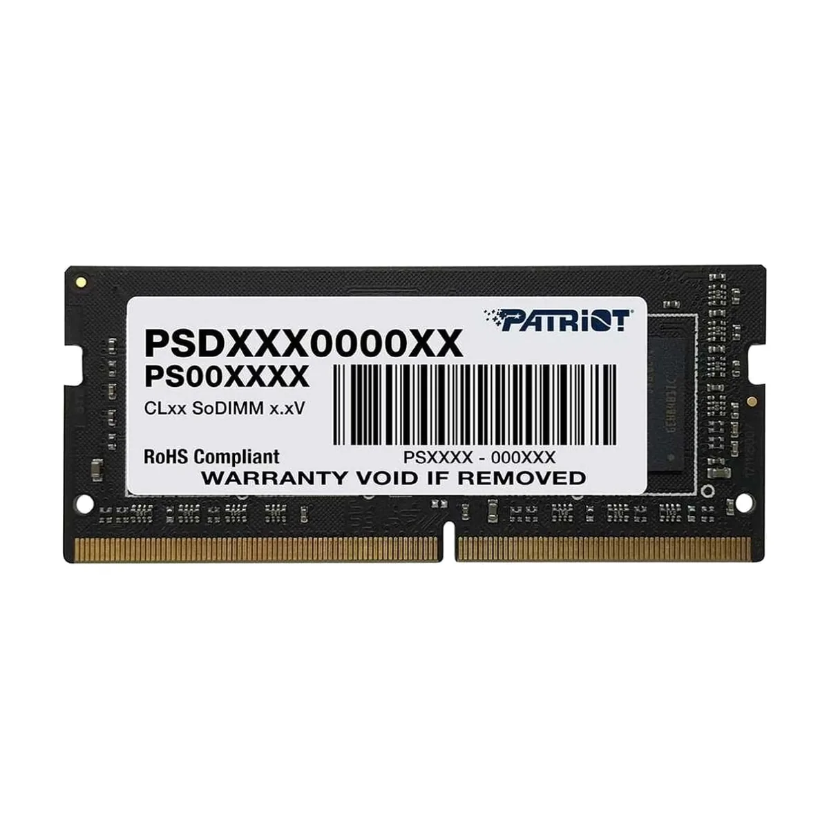 Оперативная память Patriot Signature, DDR4, 16GB (1x16 GB), 2666 MHz, CL19, SO-DIMM