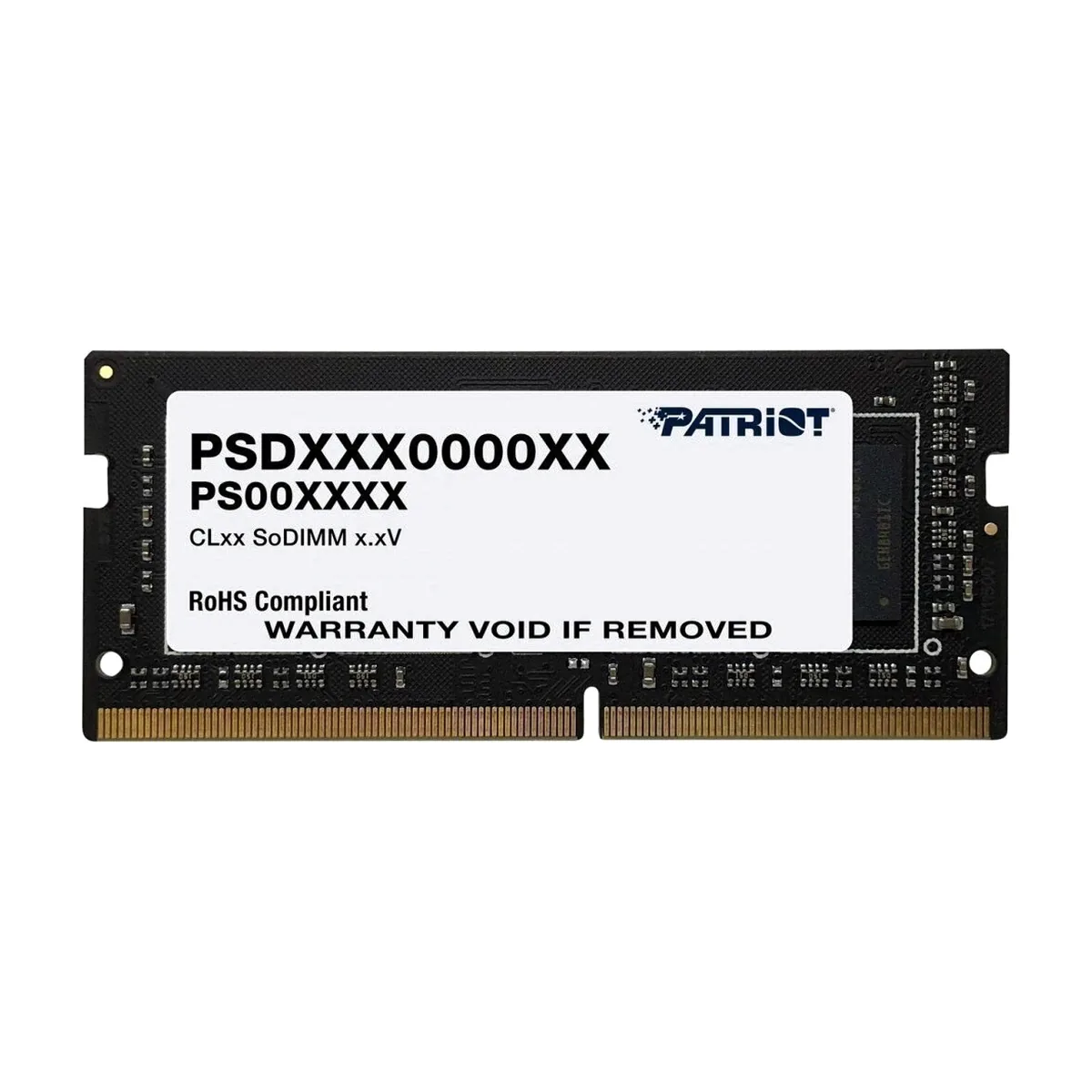Оперативная память Patriot Signature, DDR4, 16GB (1x16 GB), 3200 MHz, CL22, SO-DIMM