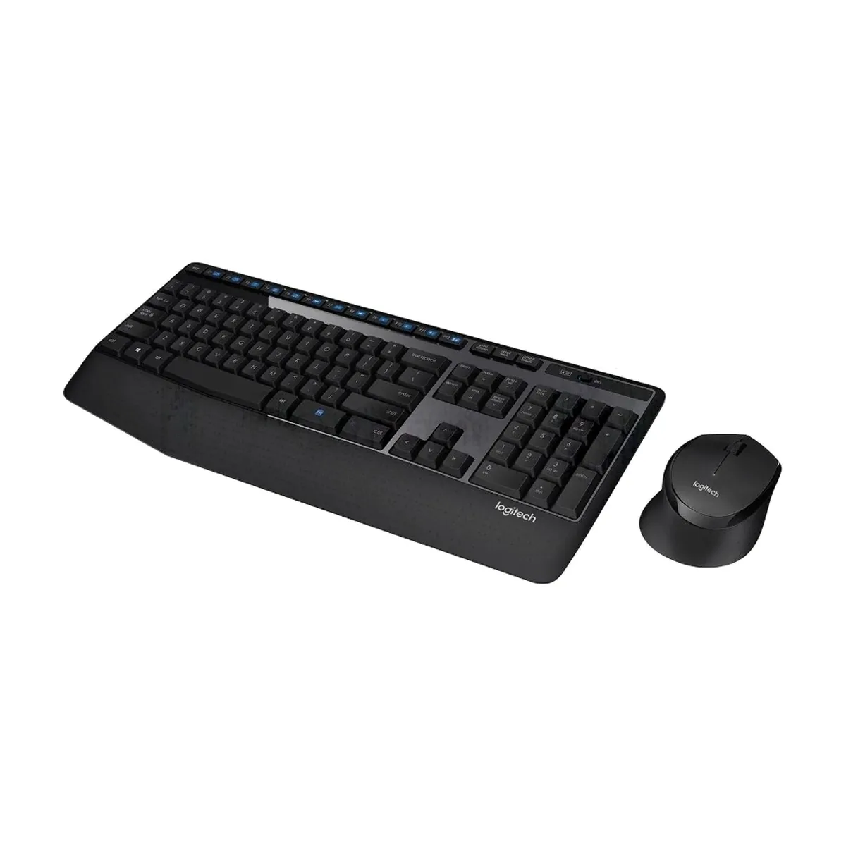 Комплект клавиатура+мышь Logitech MK345 беспроводной, USB, 1000 DPI, чёрный/серый