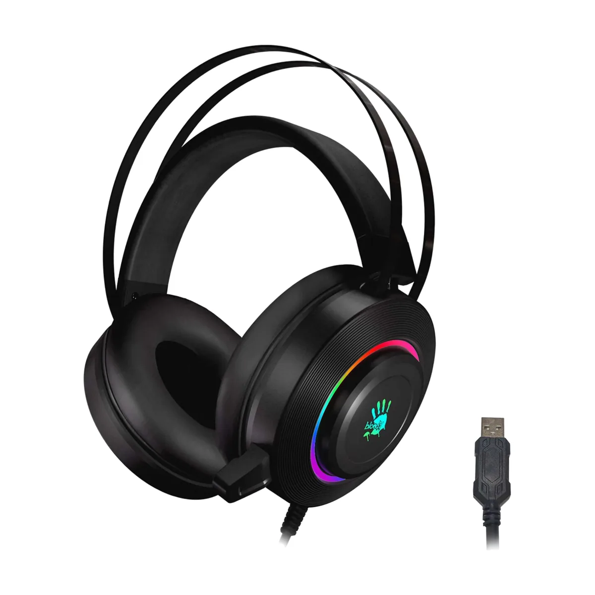 Гарнитура Bloody G521 чёрный, проводная, USB