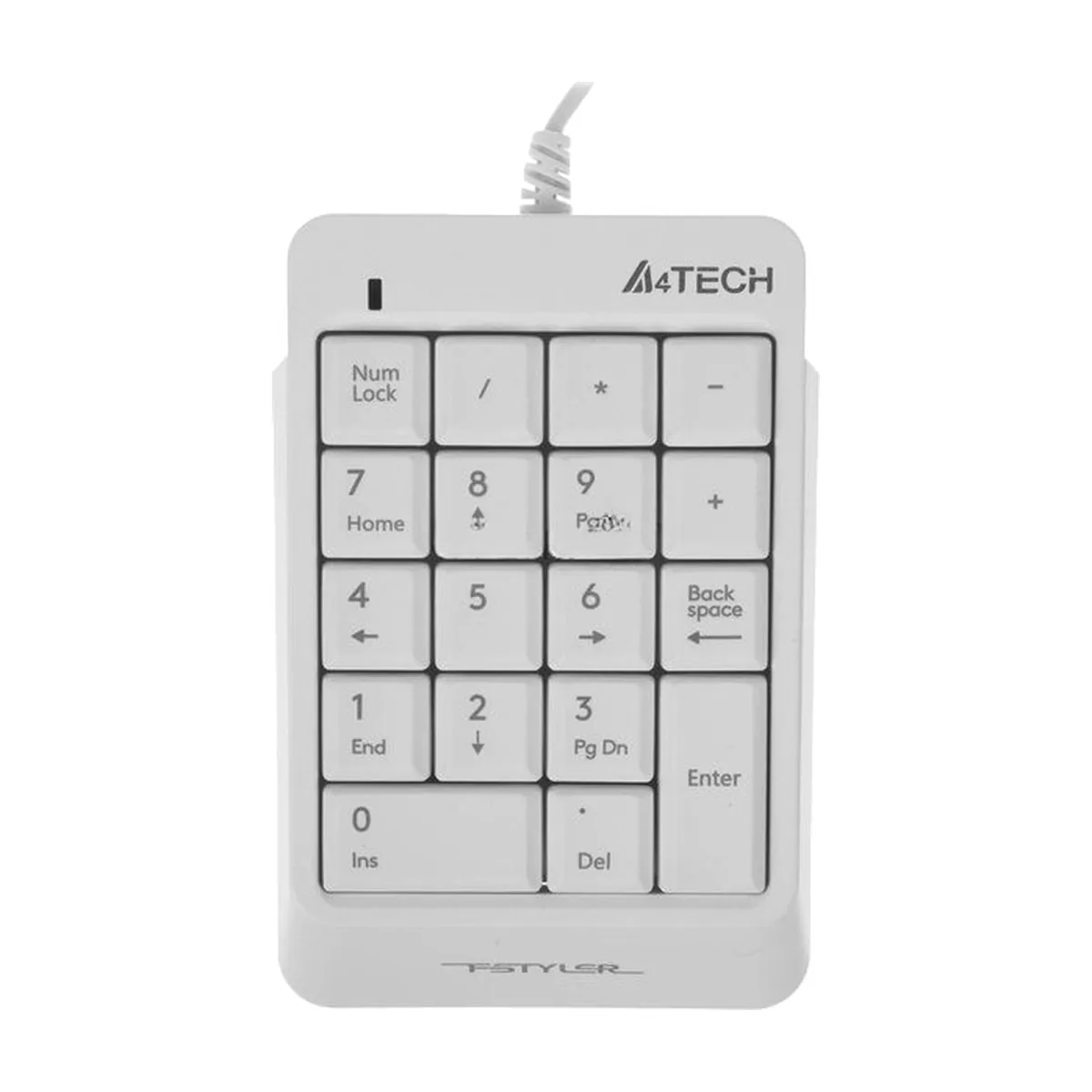 Числовой блок проводной A4Tech Fstyler FK13P, USB, белый