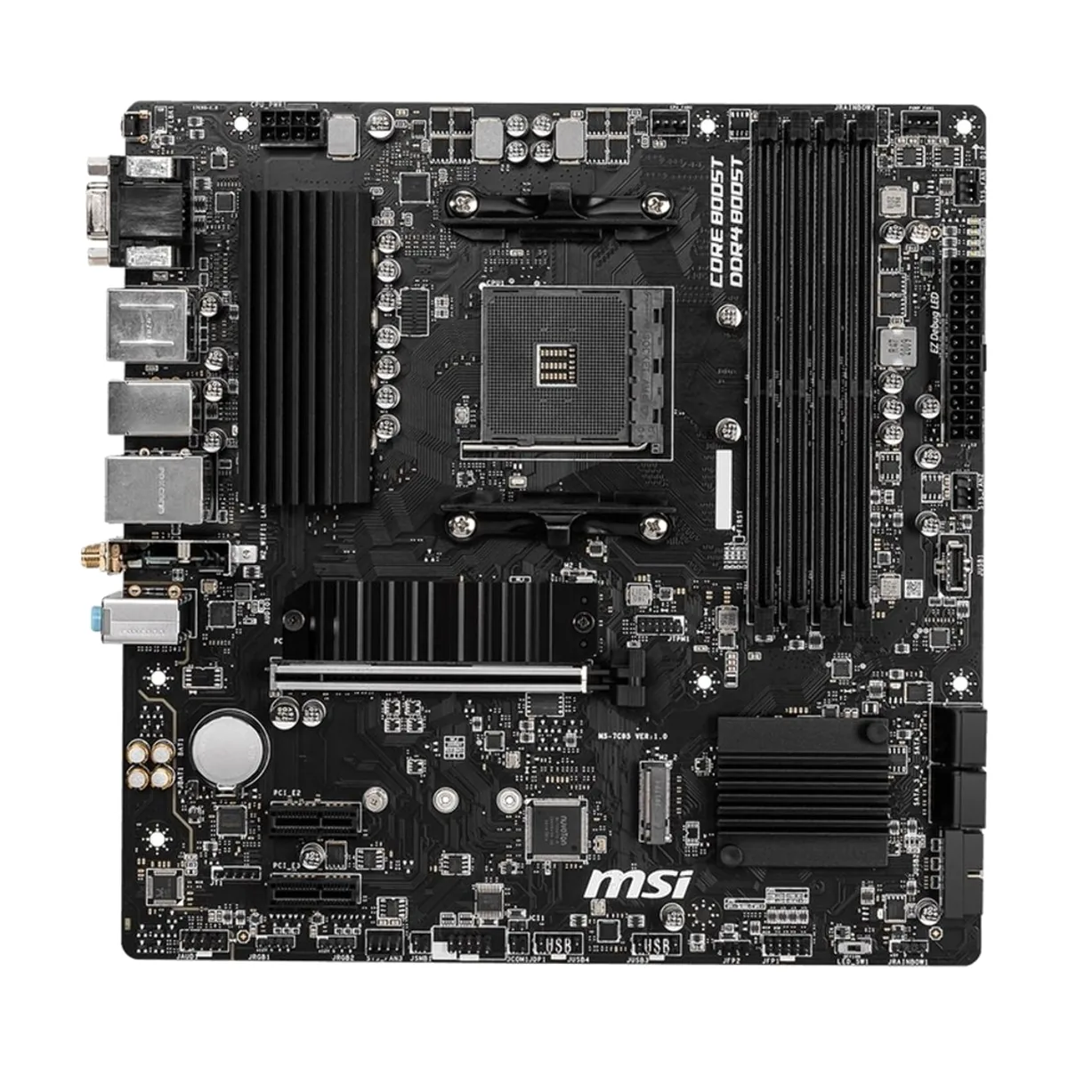 Материнская плата MSI B550M PRO-VDH WIFI, AM4, AMD B550, 4xDDR4, 4xSATA, 2xM.2, 1xPCIe 4.0 x16, DisplayPort, HDMI, D-Sub, 1x1Gb LAN, 3x3.5 мм, 7.1, microATX