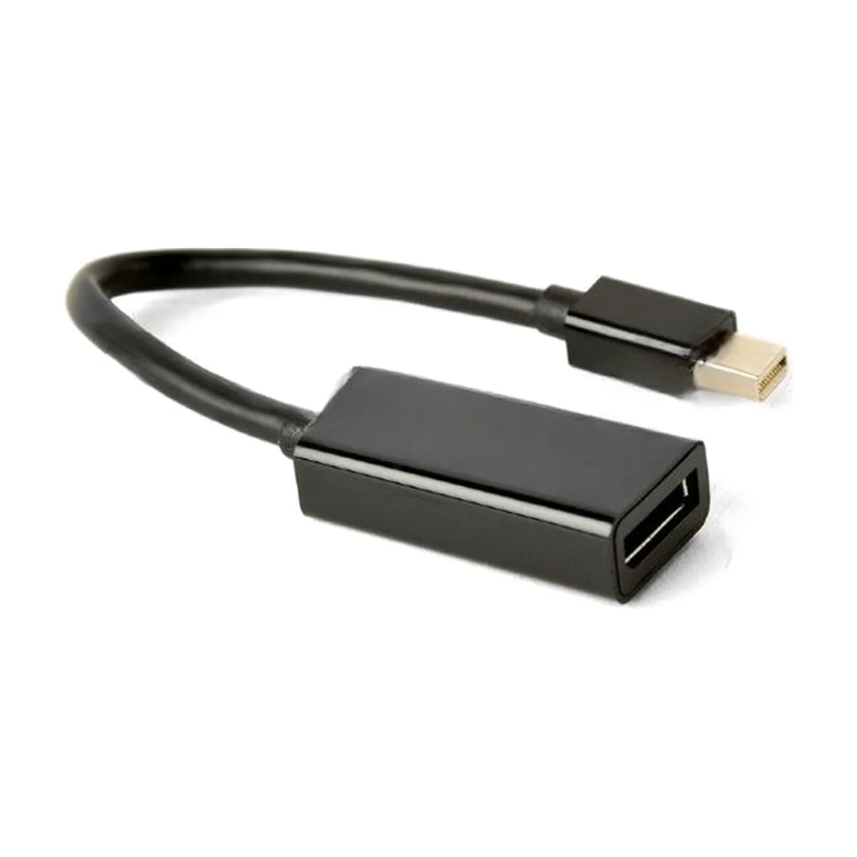 Переходник miniDisplayPort -> DisplayPort, Cablexpert A-mDPM-DPF4K-01, 4K, 20M/20F, длина 16см, черный, пакет