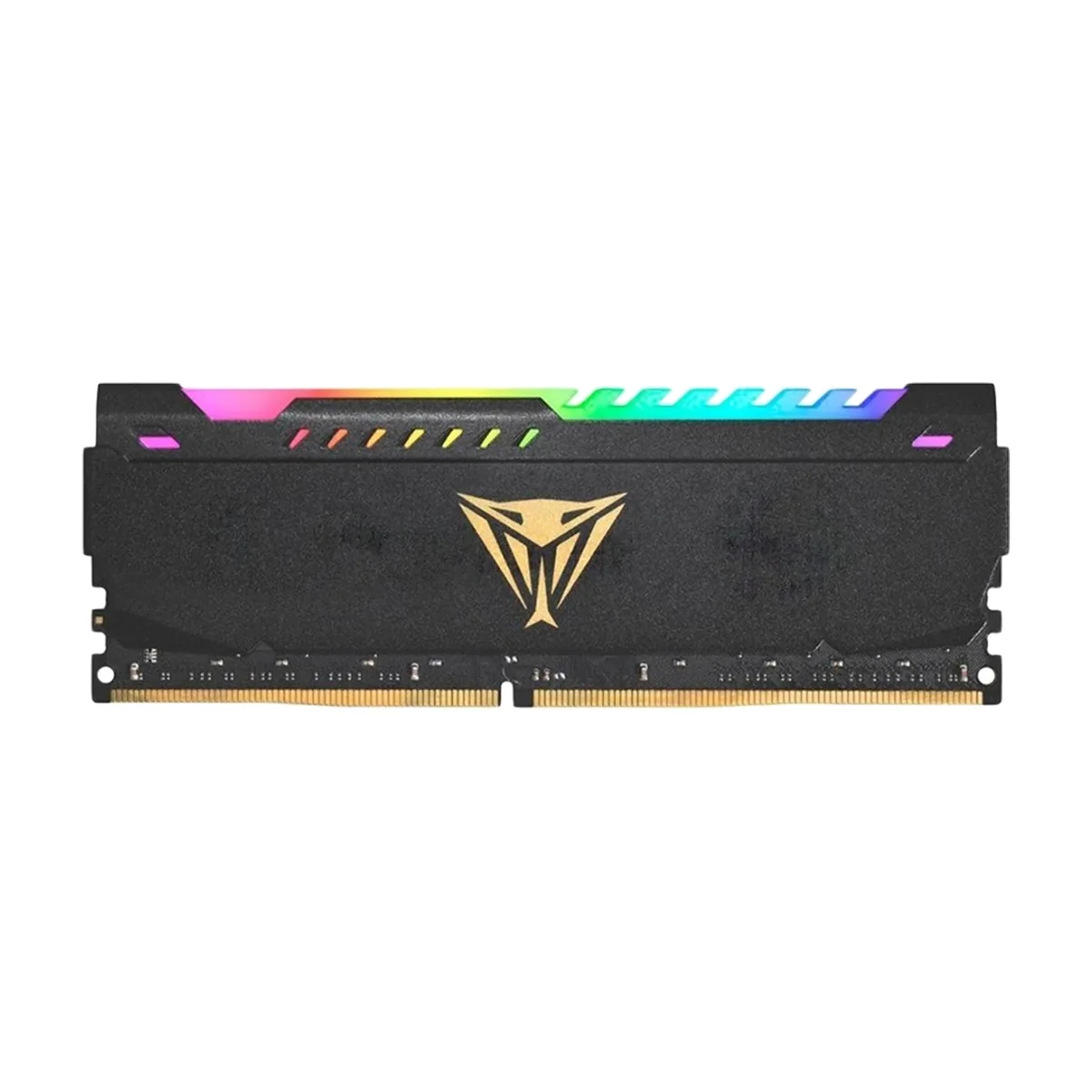 Оперативная память Patriot Viper Steel, DDR4, 16Gb (1x16GB), 3200MHz, CL18, DIMM, с радиатором, RGB, черный