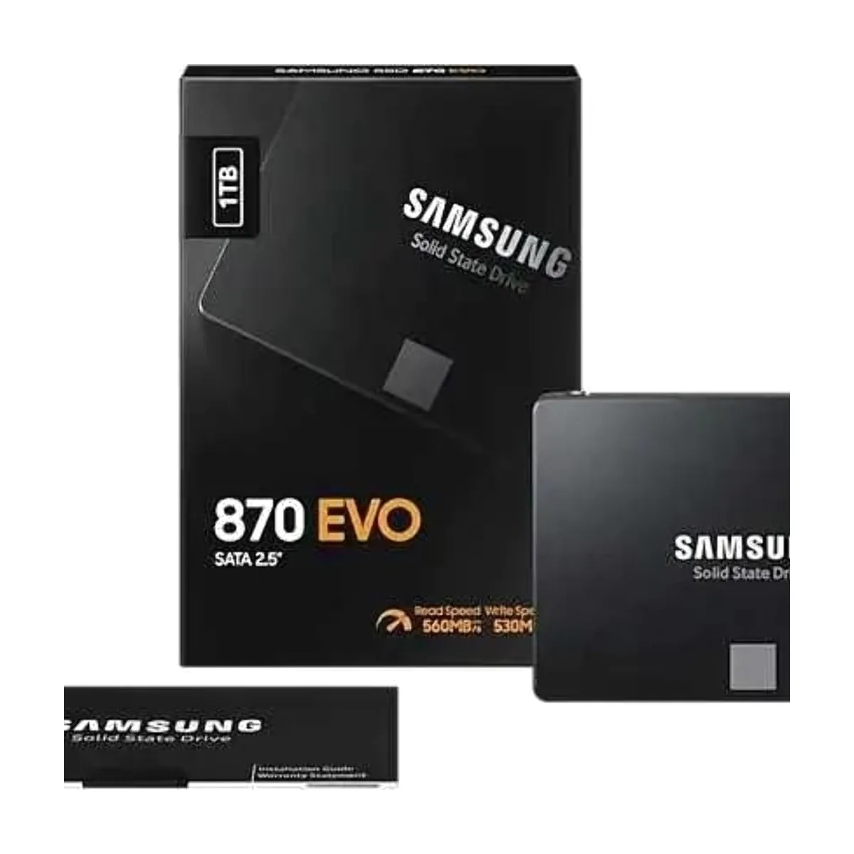 Накопитель SSD Samsung 870 EVO, 1Tb, SATA III, 2.5", R/W 560/530