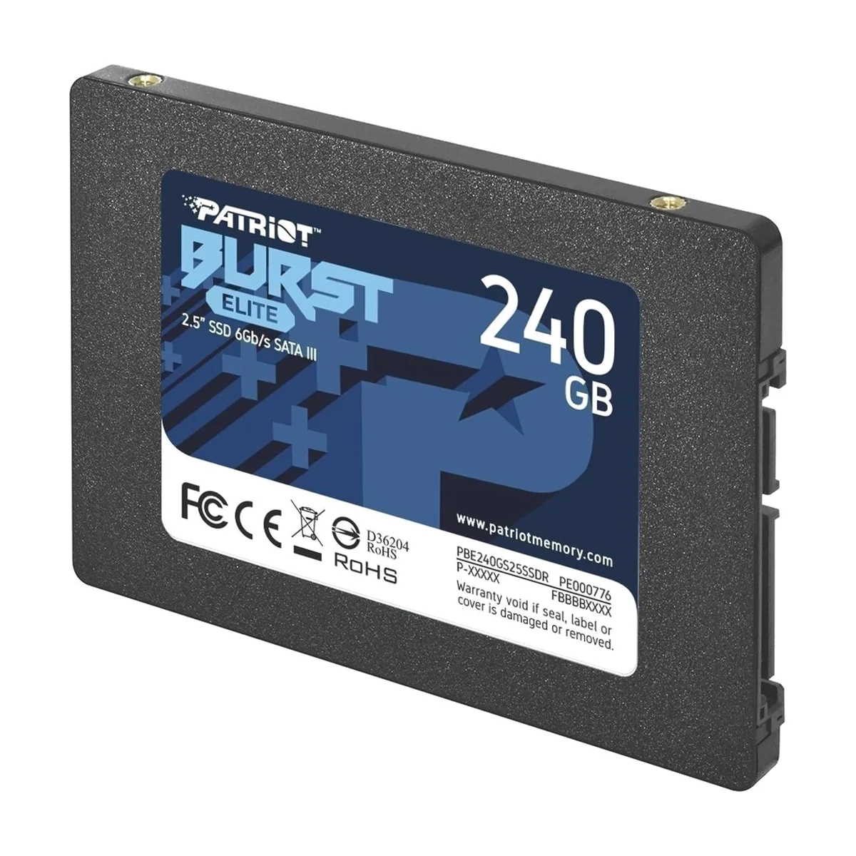 Накопитель SSD Patriot Burst Elite, 240Gb, SATA, 2.5", R/W 450/320
