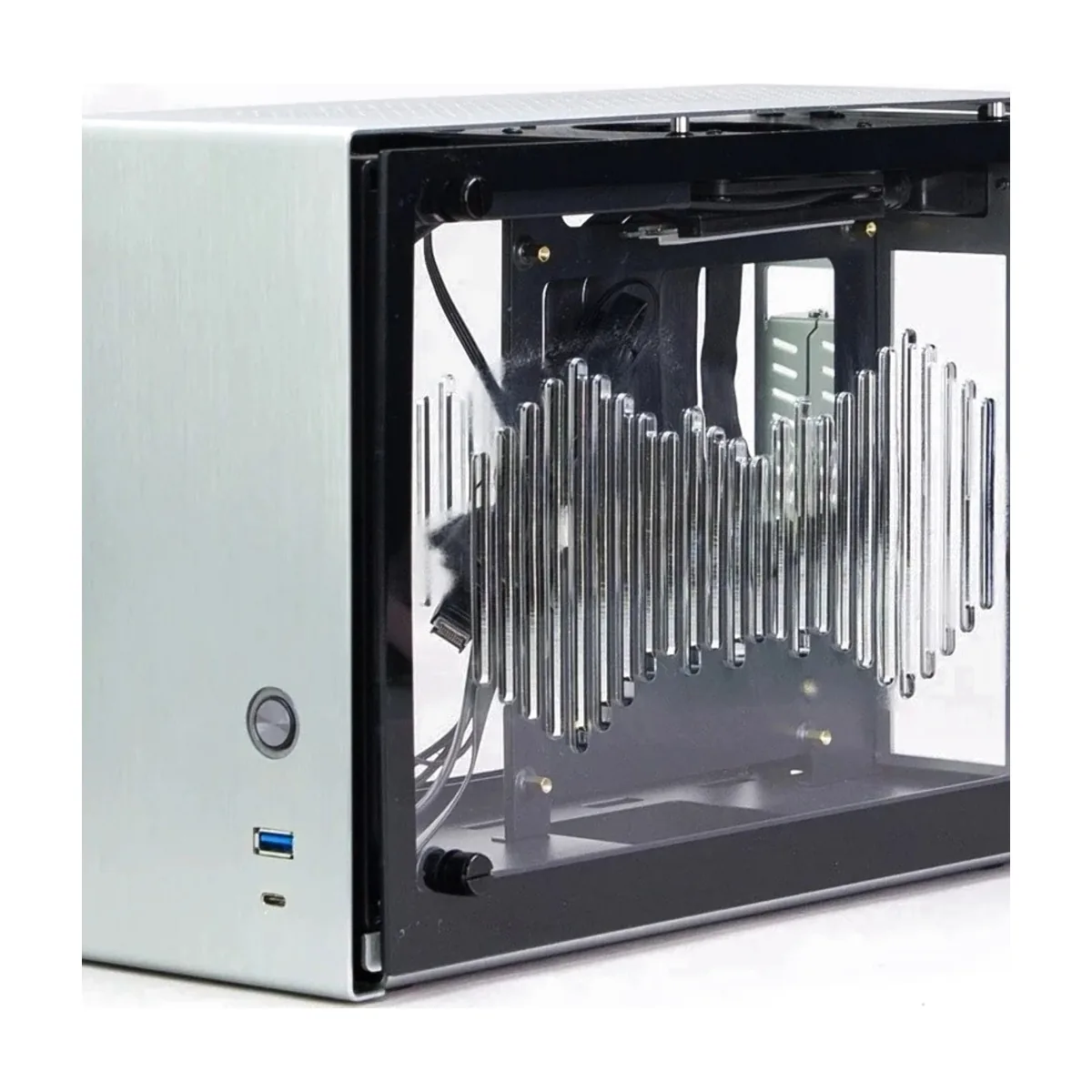 Компьютерный корпус ZALMAN MINITOWER MITX W/O PSU M2 MINI серебристый
