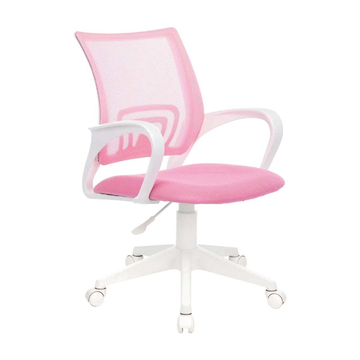 Кресло Бюрократ CH-W695NLT TW-06A TW-13A розовый, сетка/ткань, 120 кг, механизм качания