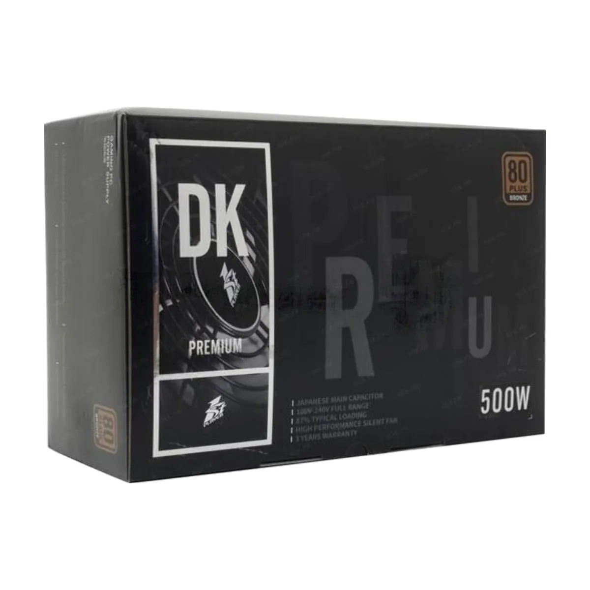 Блок питания 1STPLAYER DK PREMIUM PS-500AX, 500Вт, 80 PLUS Bronze, 120мм, черный