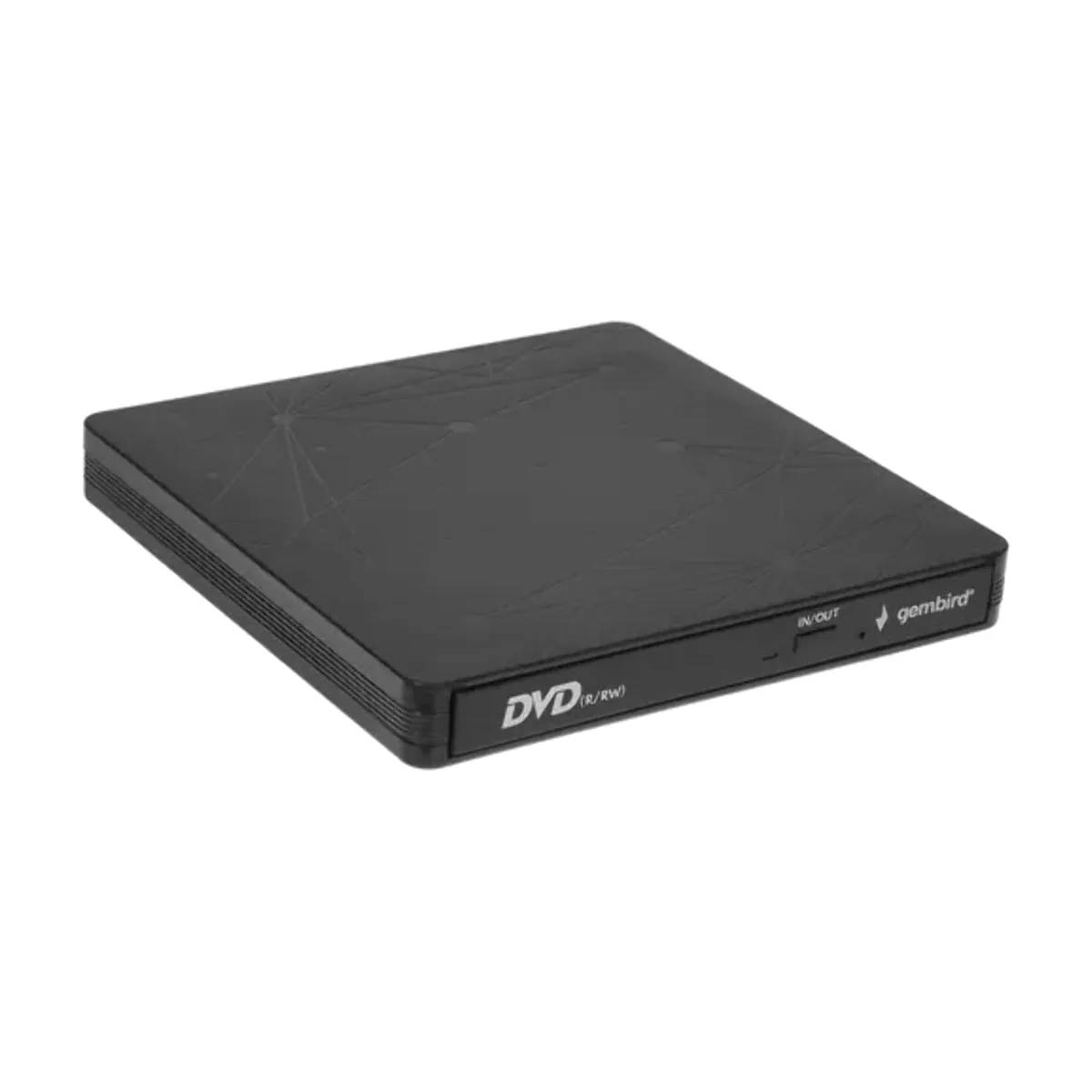 Оптический привод внешний с интерфейсом USB Gembird DVD-USB-03 пластик, черный