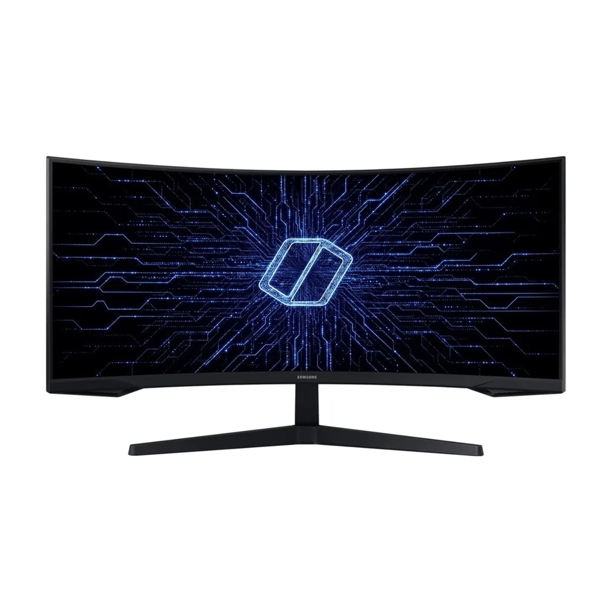 Монитор 34" Samsung Odyssey G5 C34G55TWWI VA 3440x1440, 165 Гц, 1 мс, 21:9, 250 кд/м2, 1xHDMI, 1xDP, изогнутый, черный