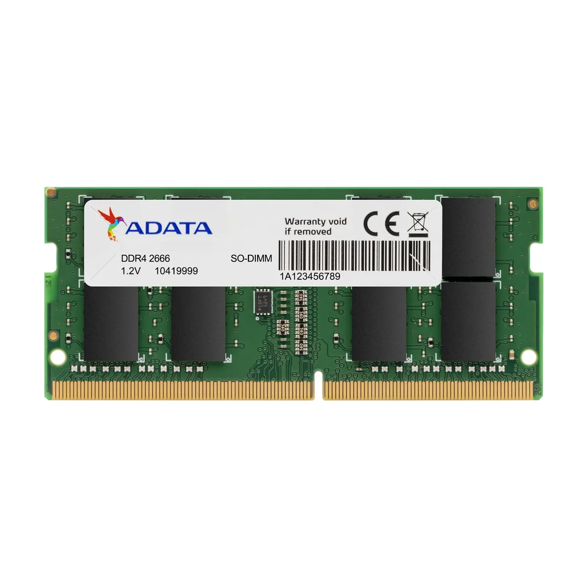 Оперативная память ADATA, DDR4, 8GB (1x8GB), 2666MHz, CL19, SO-DIMM
