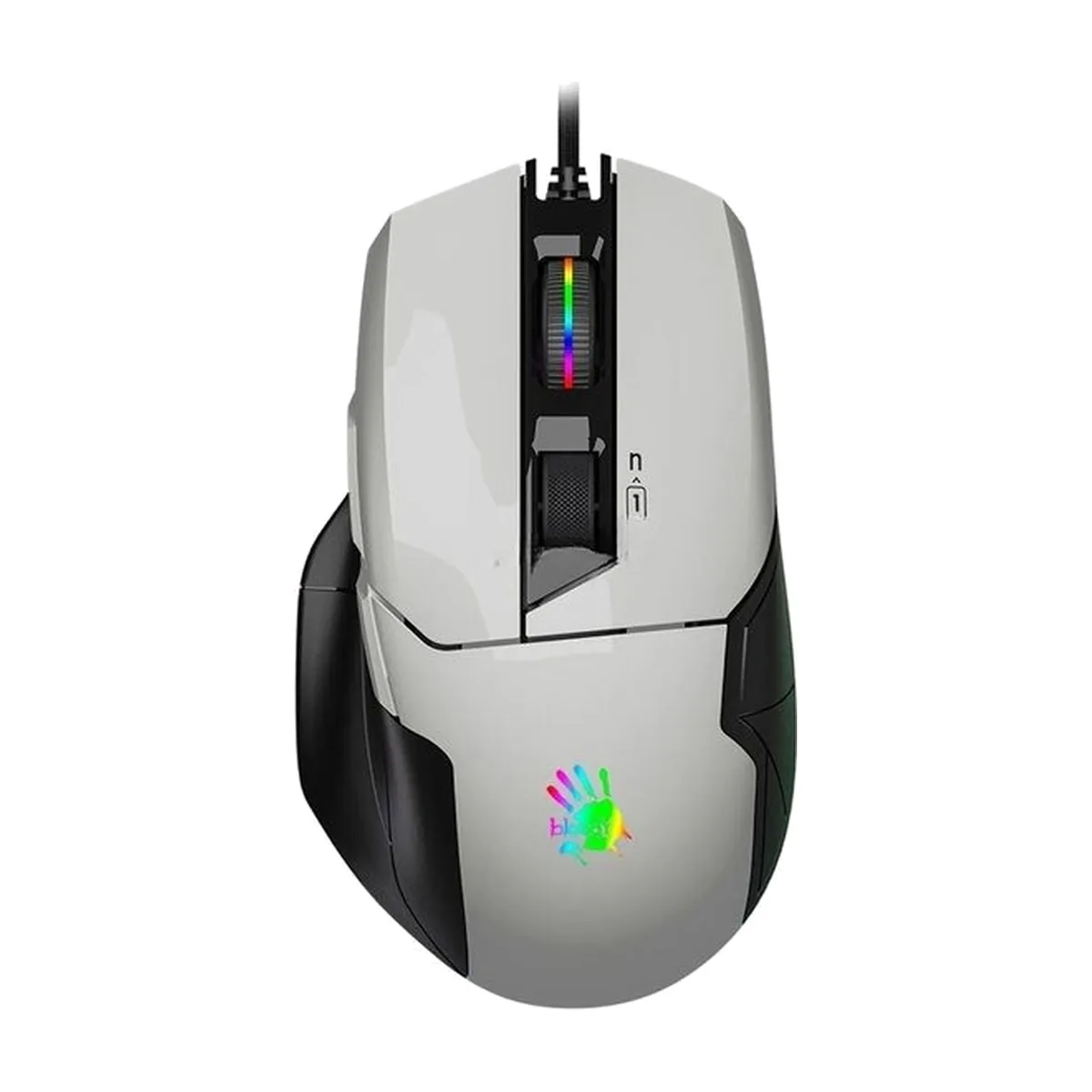 Мышь проводная A4Tech Bloody W70 Max белый, 10000 dpi, USB, кнопки - 9