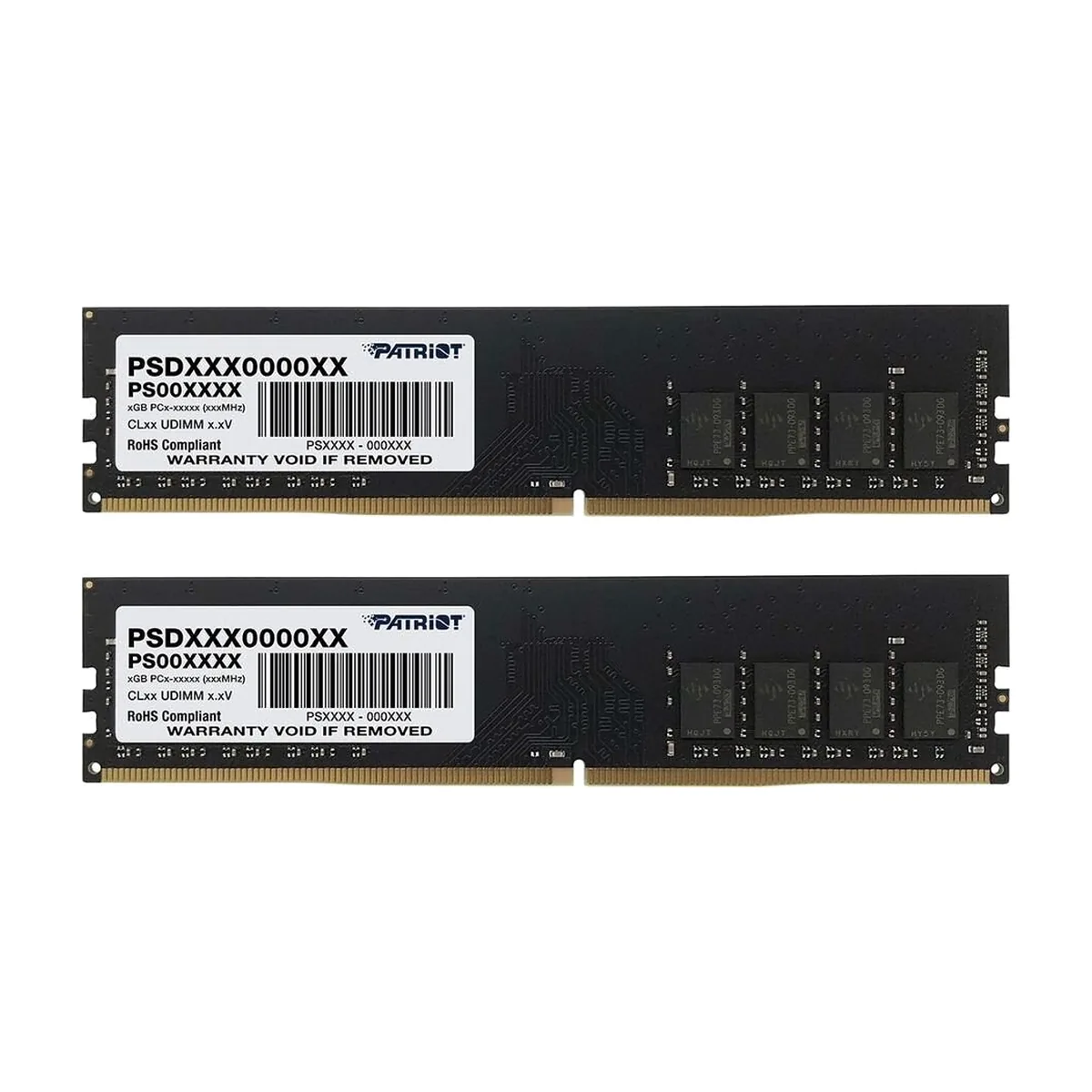 Оперативная память Patriot Signature, DDR4, 16GB (2x8 GB), 3200 MHz, CL22, DIMM