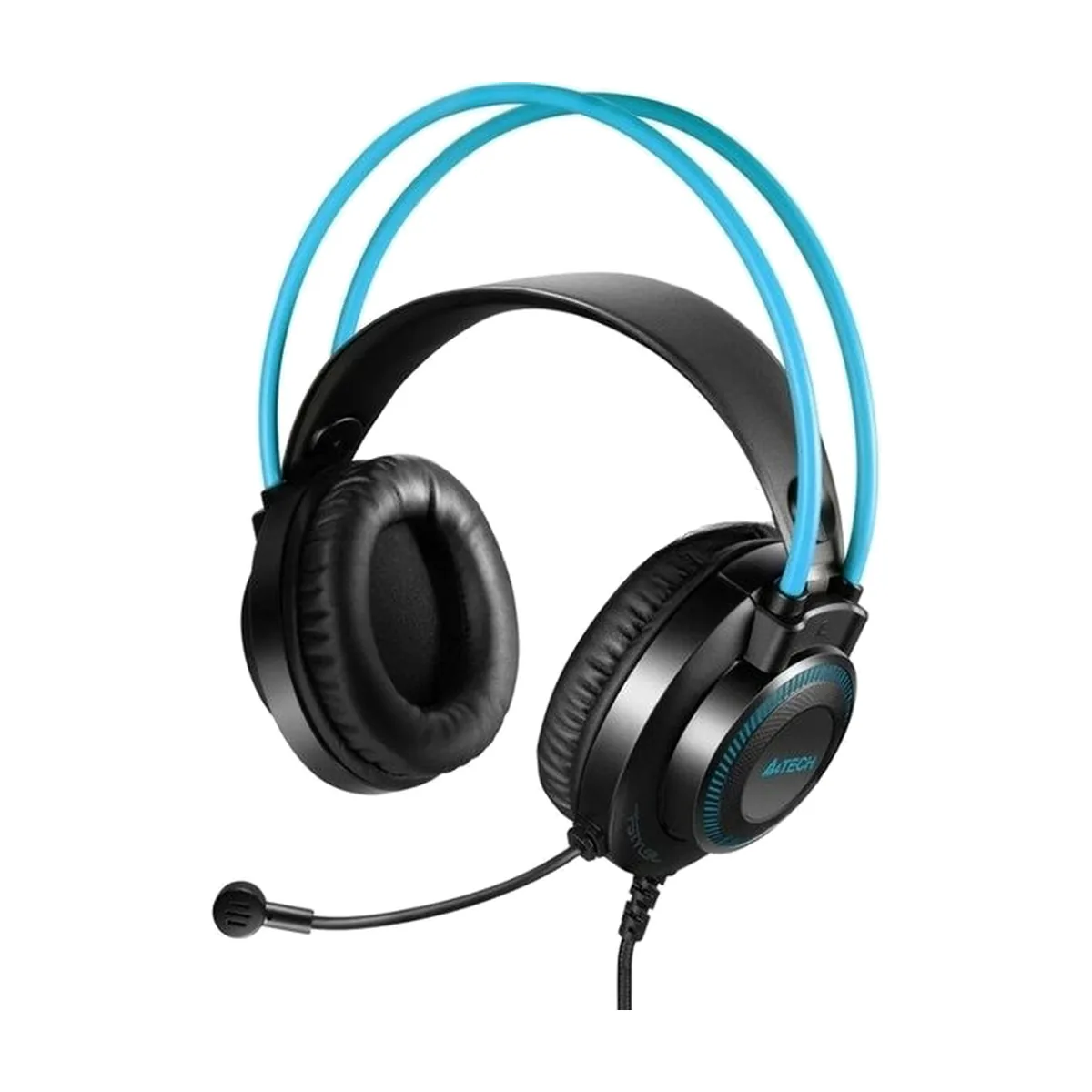 Гарнитура A4Tech Fstyler FH200U серый/синий, проводная