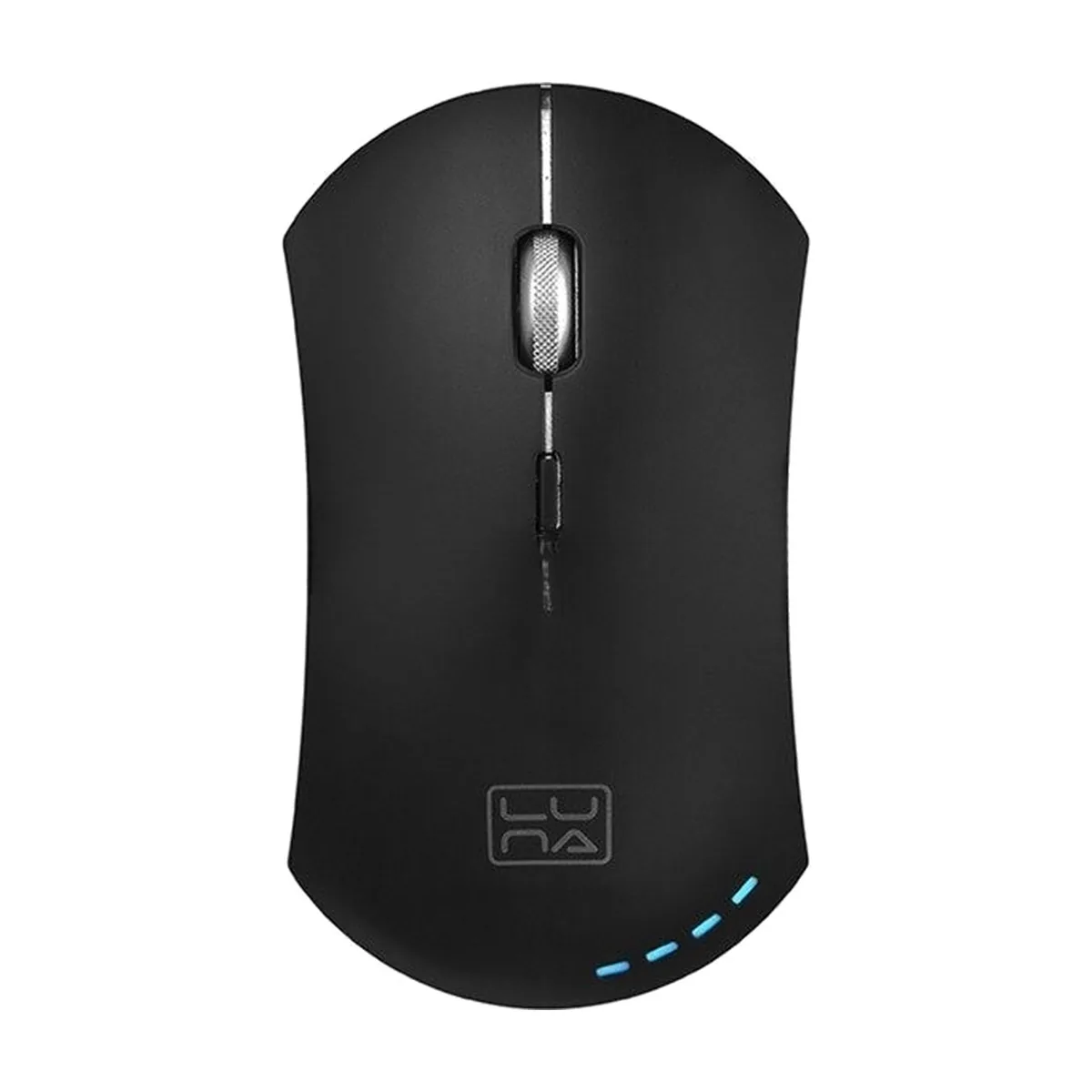 Мышь беспроводная Qumo Office Luna M74 черный, 1600 dpi, радиоканал, USB, кнопки - 6