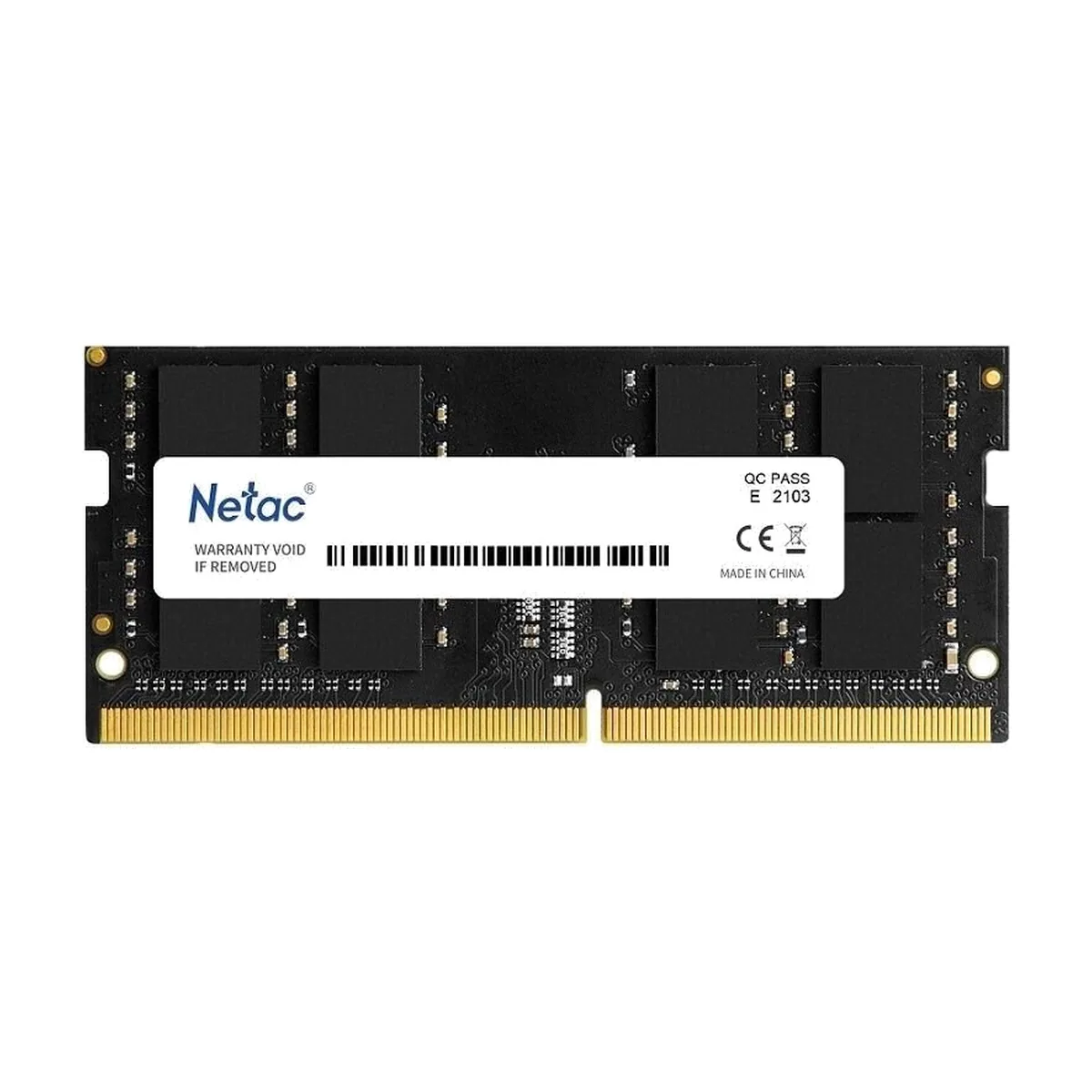 Оперативная память NETAC Basic, DDR4, 16GB (1x16GB), 3200MHz, CL22, SO-DIMM