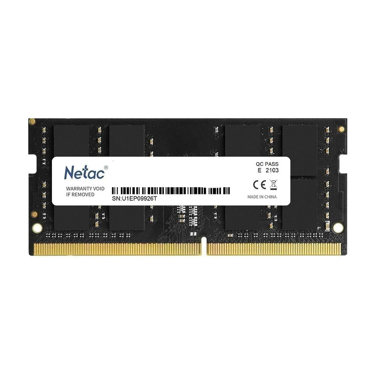 Оперативная память NETAC Basic, DDR4, 8GB (1x8GB), 3200MHz, CL22, SO-DIMM