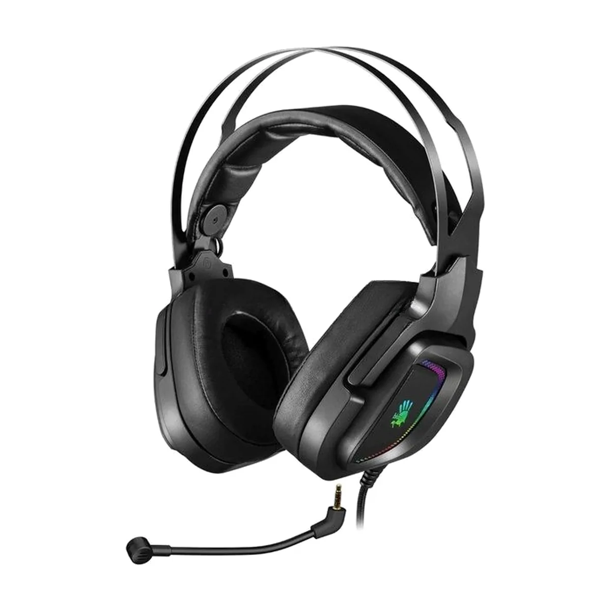 Гарнитура проводная с микрофоном A4Tech Bloody G570 черный/серый 2м мониторные USB оголовье (G570 USB/BLACK + GREY)