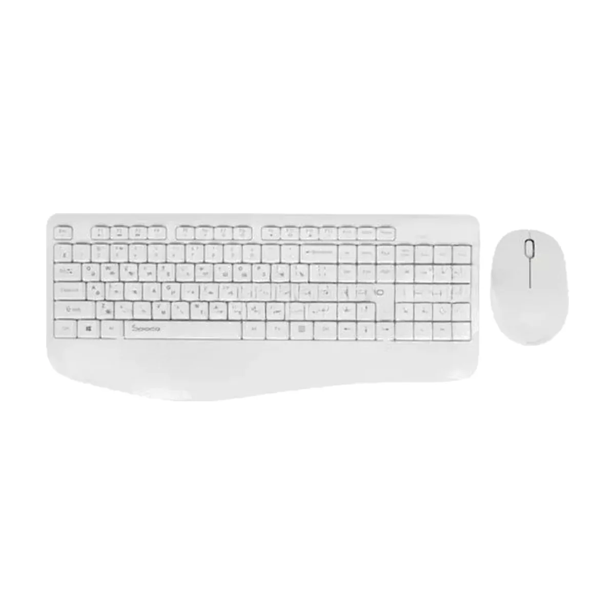 Комплект клавиатура+мышь Qumo Space K57/M75 беспроводной, USB, 1200 DPI, белый