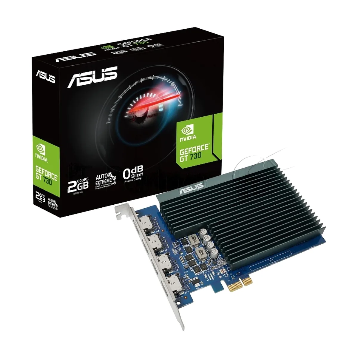 Видеокарта Asus GeForce GT 730, 2 GB GDDR5, 64 bit, 4xHDMI, GPU 902 MHz