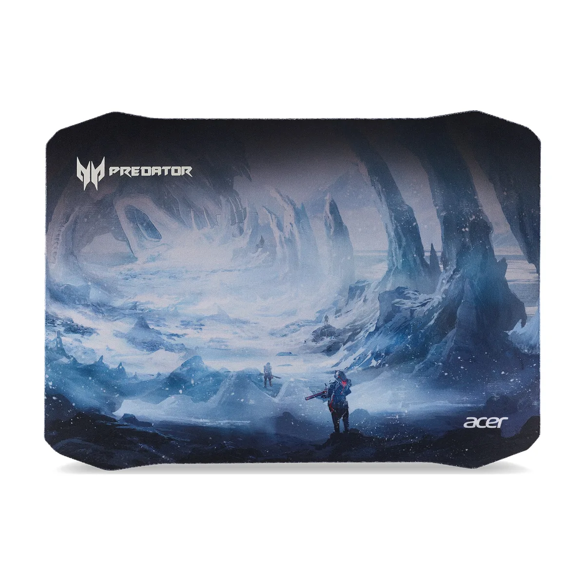 Коврик для мыши Acer Predator Ice Tunnel черный/синий 255x355x3мм