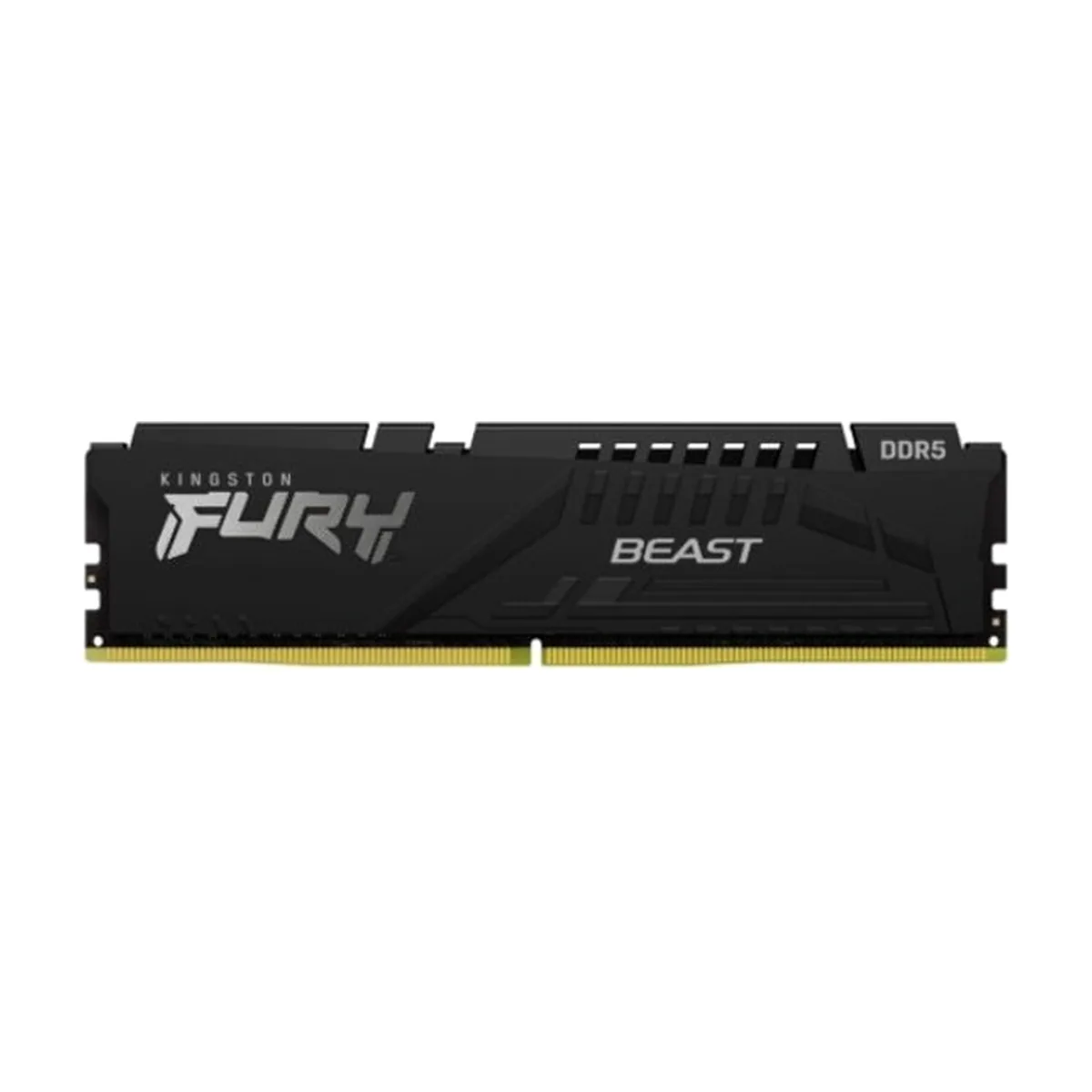 Оперативная память Kingston Fury Beast, DDR5, 16GB (1x16 GB), 5200 MHz, CL40, DIMM, с радиатором, черный