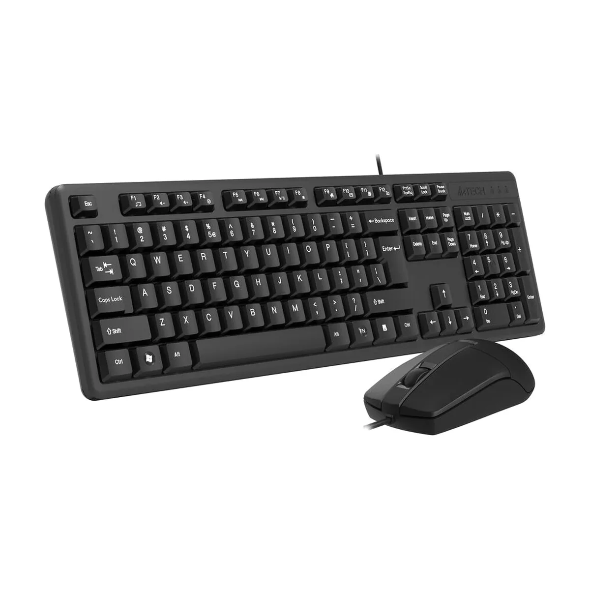 Комплект клавиатура+мышь A4Tech KK-3330 проводной, USB, 1200 DPI, чёрный