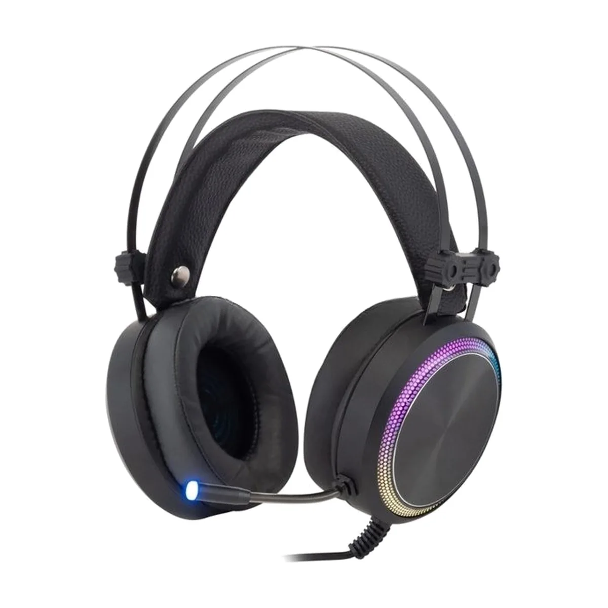 Гарнитура Oklick HS-L810G чёрный, проводная, USB, подсветка