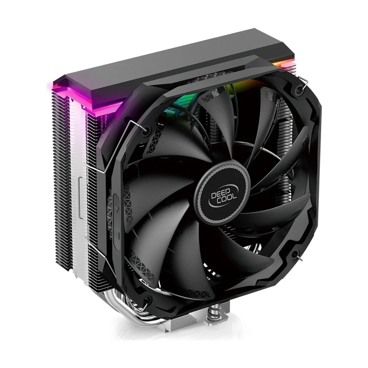 Кулер для процессора DEEPCOOL AS500 черный, 140 мм, алюминий/медь, 1200 об/мин, 26 дБ, 4 pin, 220 Вт, 164 мм